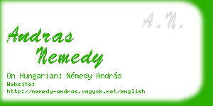 andras nemedy business card