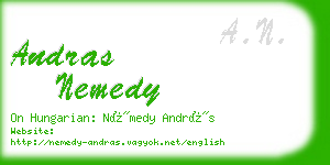 andras nemedy business card